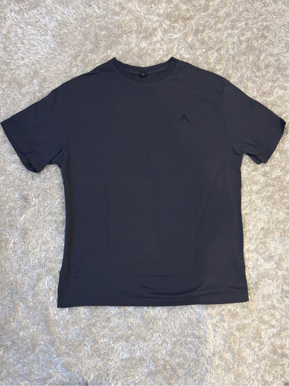 Oner Active Classic Oversized T Shirt True Blue Dark Blue Crewneck Embroidered